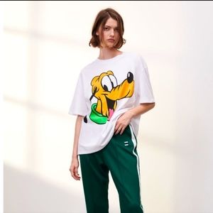 zara x disney pluto oversized shirt